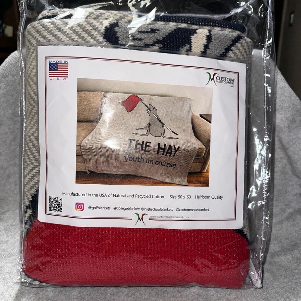 Red and Blue Holiday Blanket